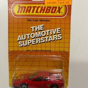 Matchbox Ferrari Testarossa Red Die-Cast Car